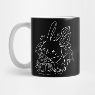 Sweet Bunny with a Cupcake Mug